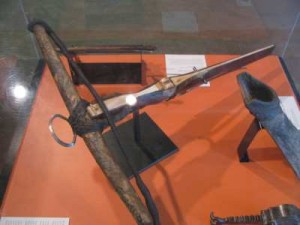 A 15th Century crossbow from the Higgins Armory Museum (now closed), Massachusetts